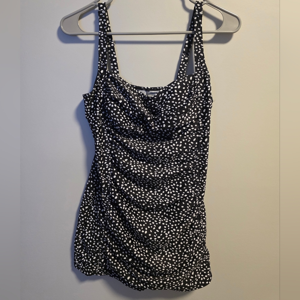 Black and White Polka Dot Bathing Suit